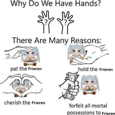 Frieren meme cherish and pat Frieren wholesome reasons