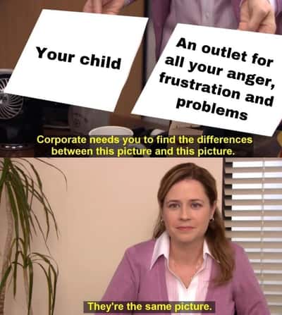 They're the same picture meme child as anger outlet