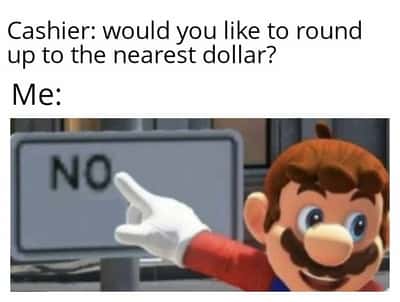 Mario pointing at no sign meme life rejects ideal loyal girlfriend wish