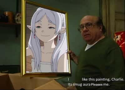 Frieren painting meme smug aura pleases me