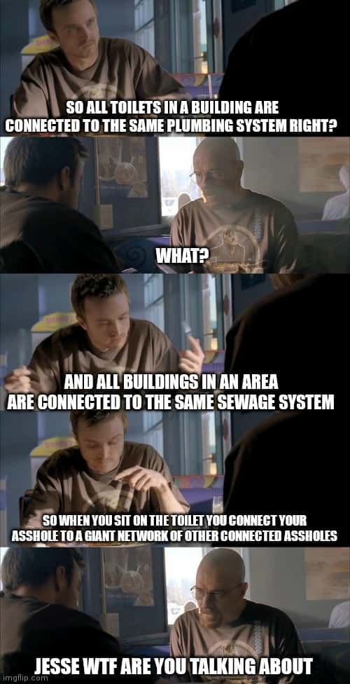 Jesse wtf are you talking about meme silly sewage theory