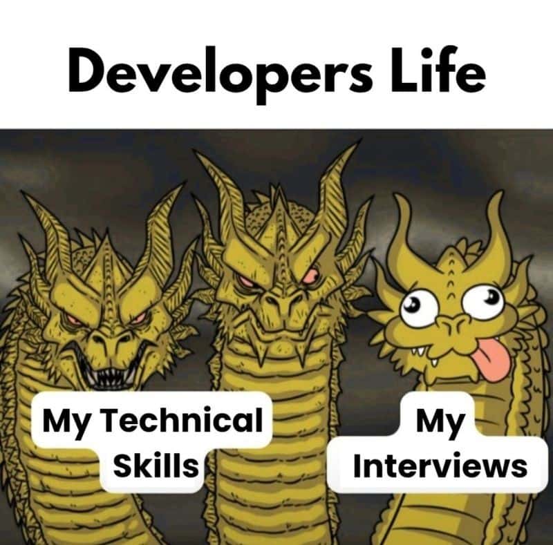 Three-Headed Dragon Meme: Developers Life