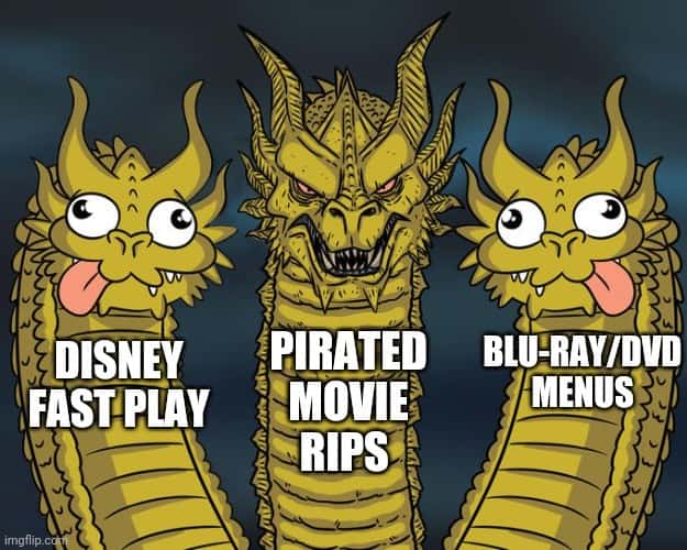 Three-Headed Dragon Meme: disney fast play