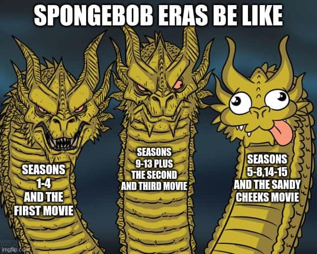 Three-Headed Dragon: Spongebob Eras Movies Comparison