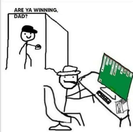Are ya winning son meme play cards