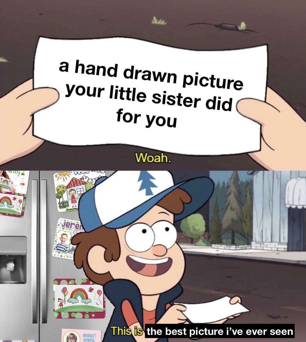 This Is Worthless: A Hand Drawn Picture Your Little Sister Did Meme