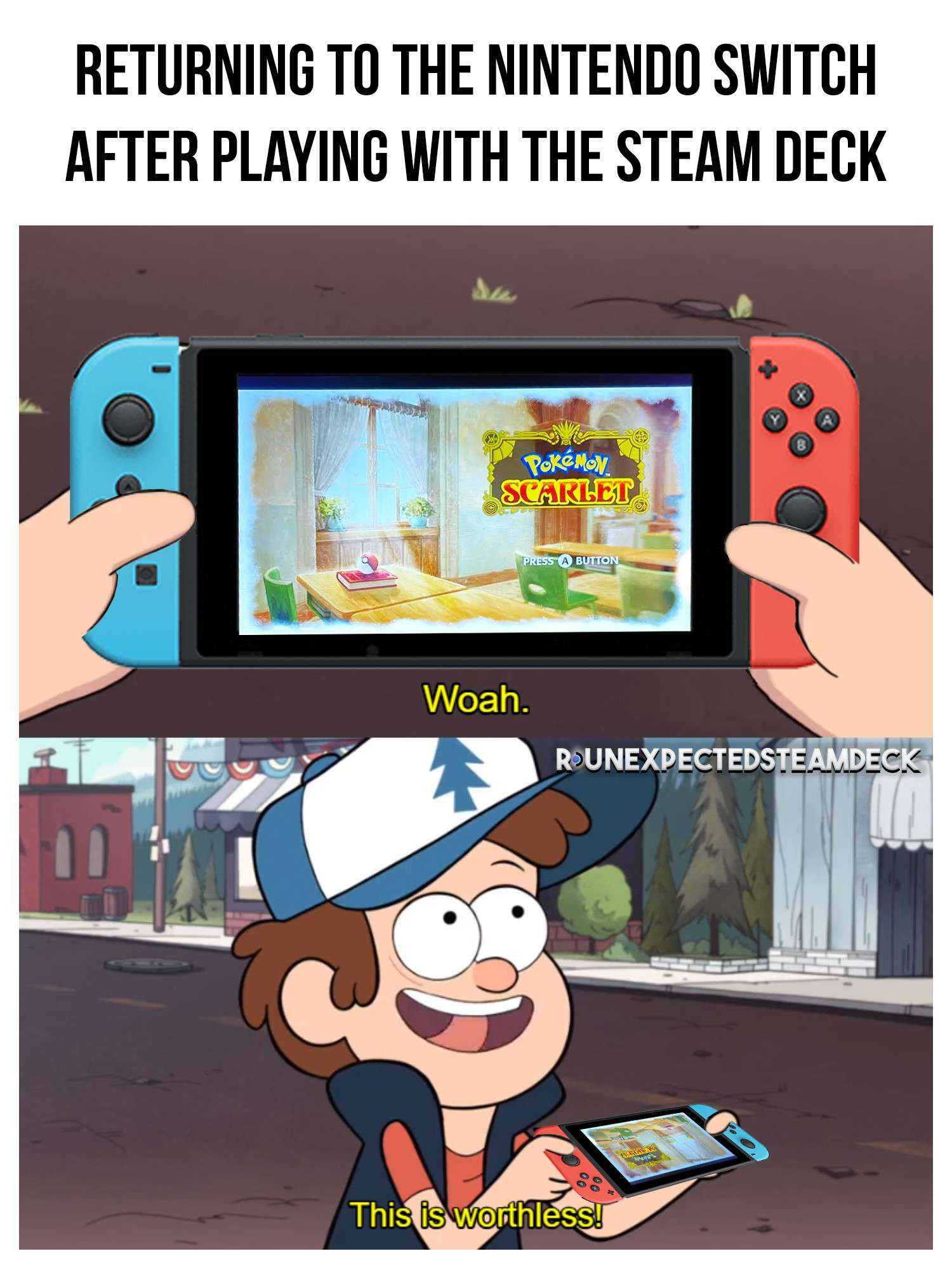 This Is Worthless: Returning to Nintendo Switch After Steam Deck Meme