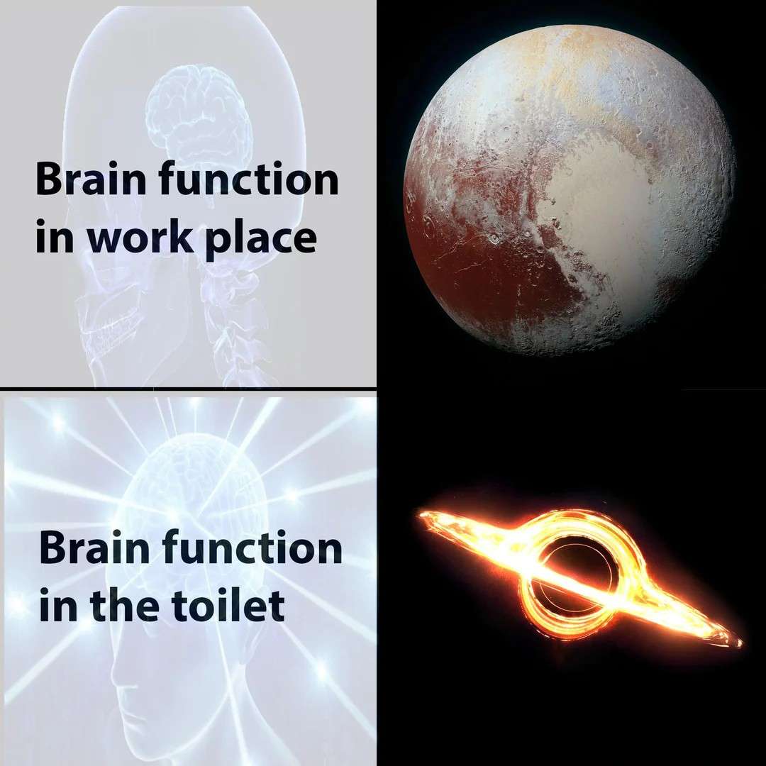 Brain function in work place / Brain function in the toilet