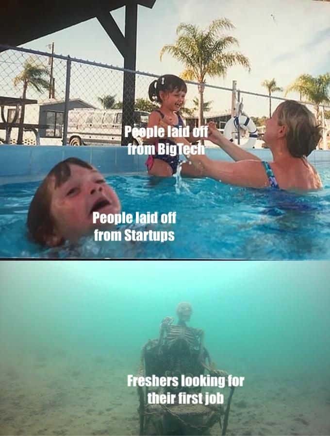Drowning kid meme ignored as big tech layoffs get prioritized