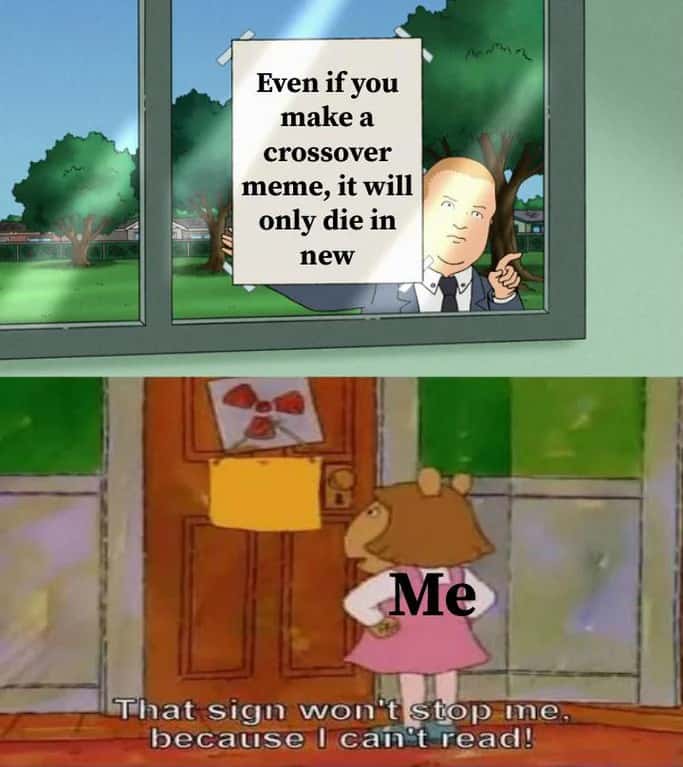 If those kids could read meme ignores warning sign