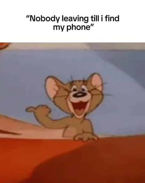 Jerry pointing meme won't let anyone leave till he finds his phone Jerry pointing meme won't let anyone leave till he finds his phone