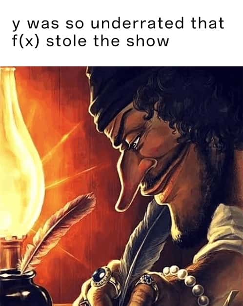 Blackbeard writing meme writes y underrated f(x) stole the show