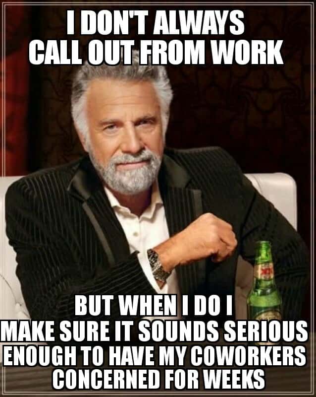Dos Equis meme call out from work sounds serious