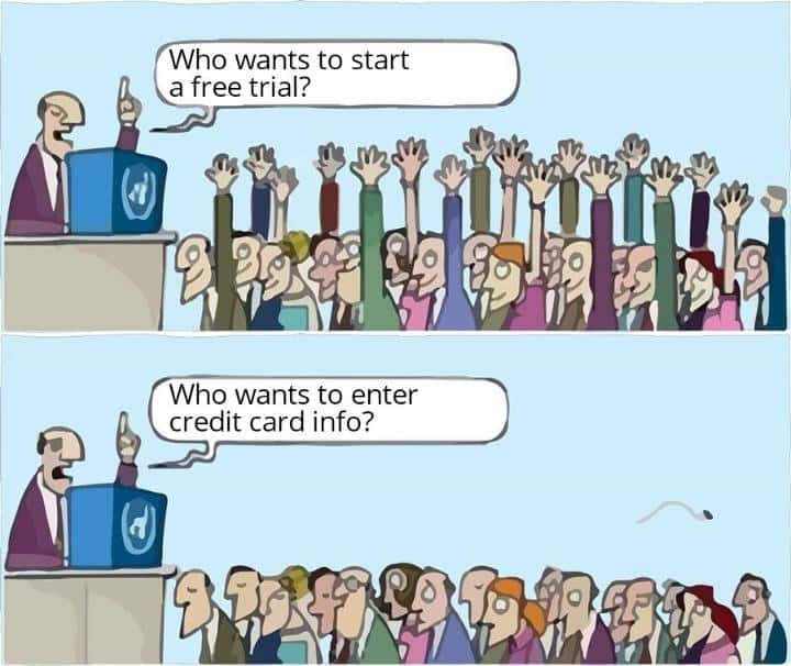 Free trial meme wants to change when credit card hits