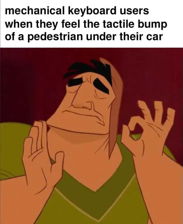 Pacha perfect meme feeling car tactile bump