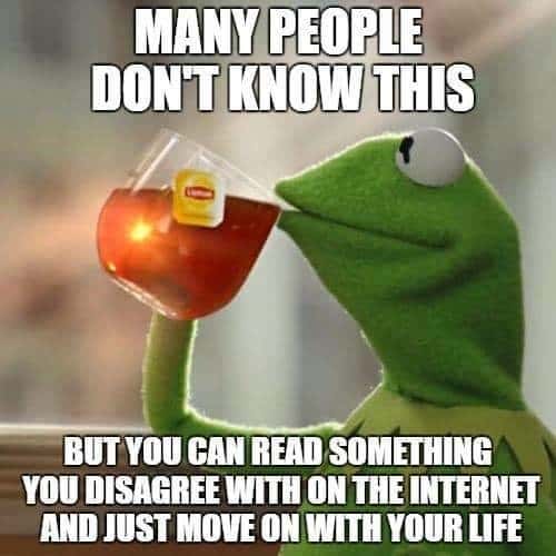 Kermit sipping tea meme moves on from disagreeable internet content Kermit sipping tea meme moves on from disagreeable internet content