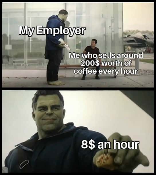 Hulk taco meme underpaid by employer after 0 sales Hulk taco meme underpaid by employer after 0 sales