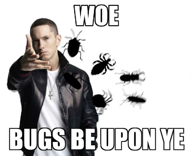 Eminem throwing meme launching bugs upon ye meme