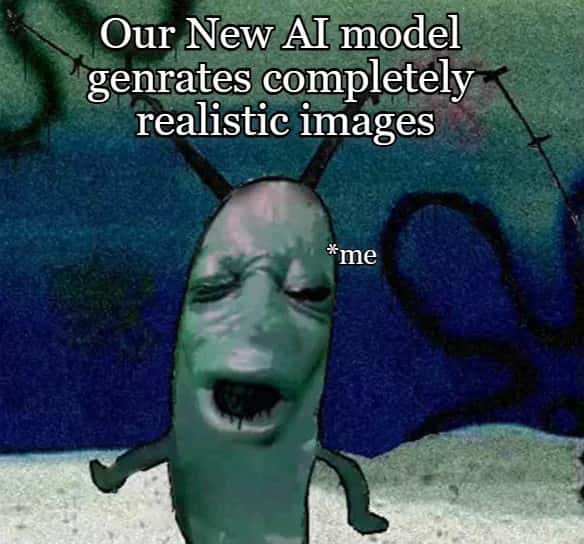 Plankton moaning meme bad ai image