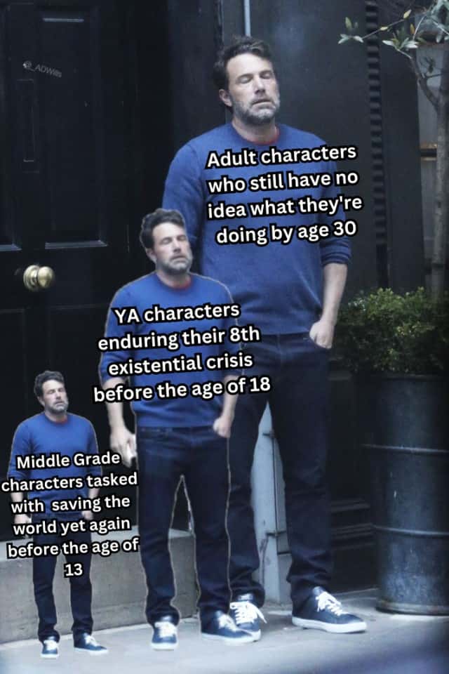 Ben Affleck smoking meme comparing book character struggles Ben Affleck smoking meme comparing book character struggles
