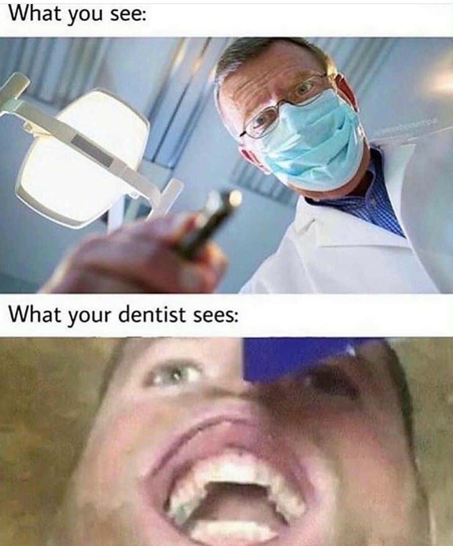 What you see / What your dentist sees