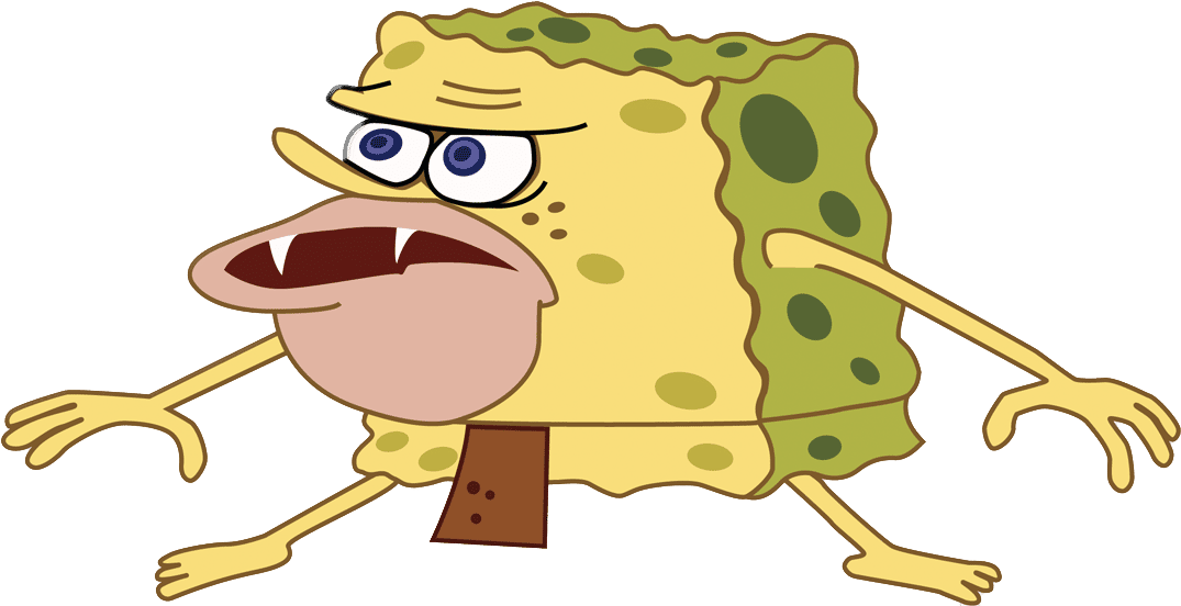 Caveman spongeBob meme template
