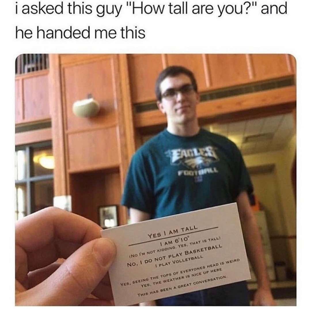 Tall Person Meme: How Tall Are You?