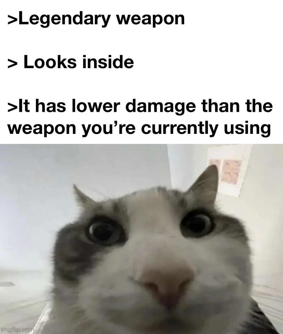 It has lower damage than the weapon you're currently using
