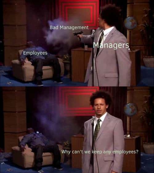 Who Killed Hannibal meme managers shoot employees confused no staff left Who Killed Hannibal meme managers shoot employees confused no staff left