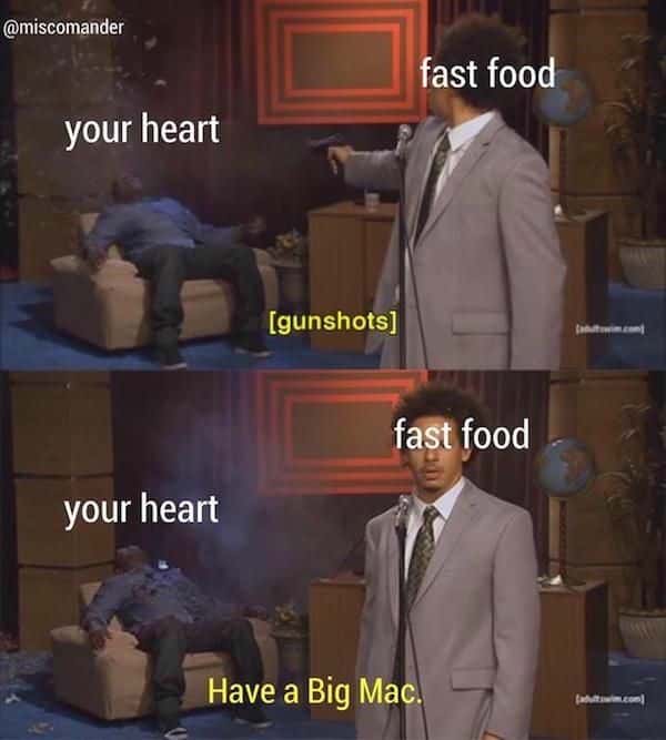 Who Killed Hannibal meme shoot your heart then give big mac Who Killed Hannibal meme shoot your heart then give big mac