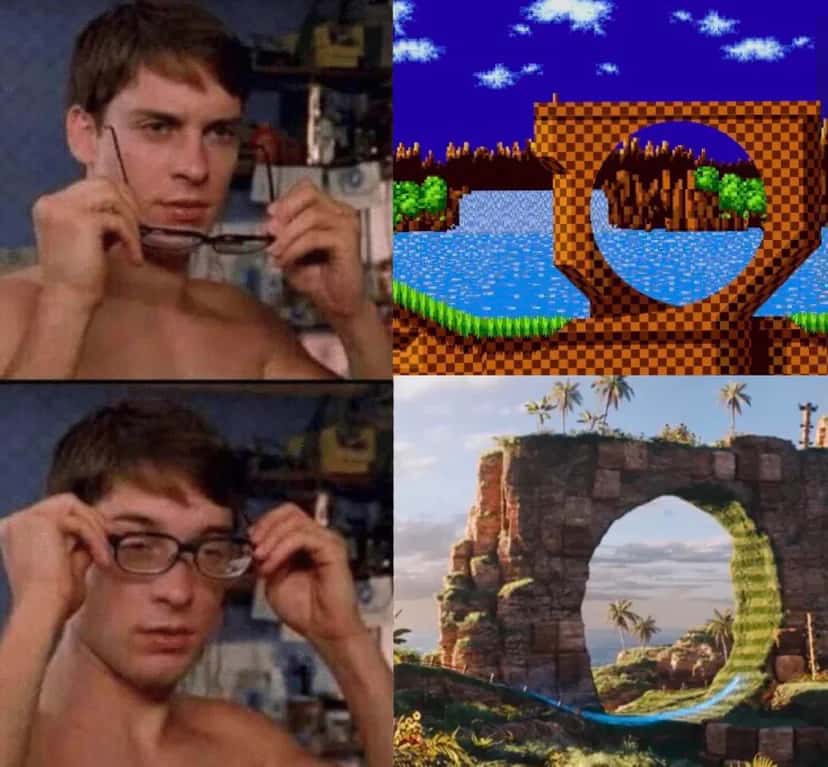 Spider-Man glasses meme puts on glasses to see realistic sonic level