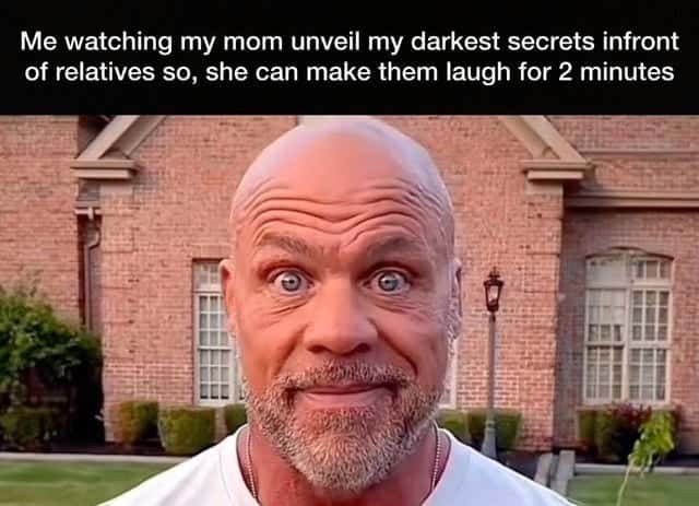 Bald guy staring meme awkwardly watching mom spill secrets to relatives Bald guy staring meme awkwardly watching mom spill secrets to relatives