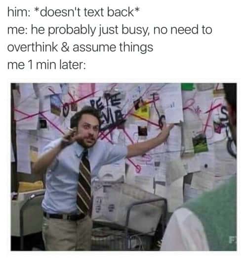 Pepe silvia meme overthinking when he doesn't text back