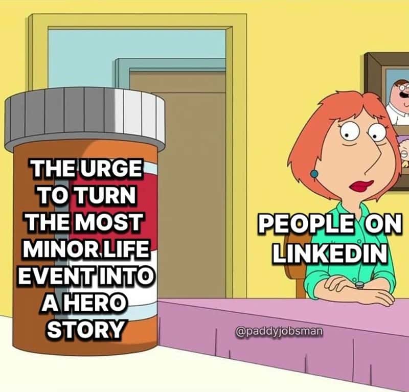 Lois griffin pills meme turning minor life events heroic