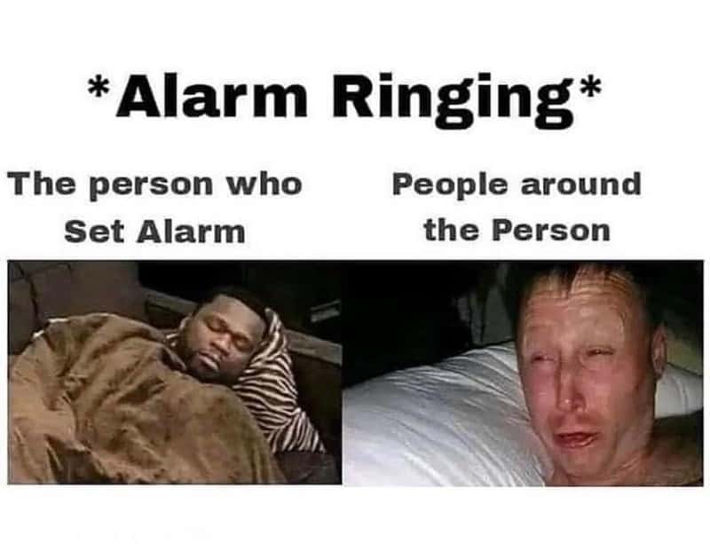 Limmy waking up meme sleeps through alarm