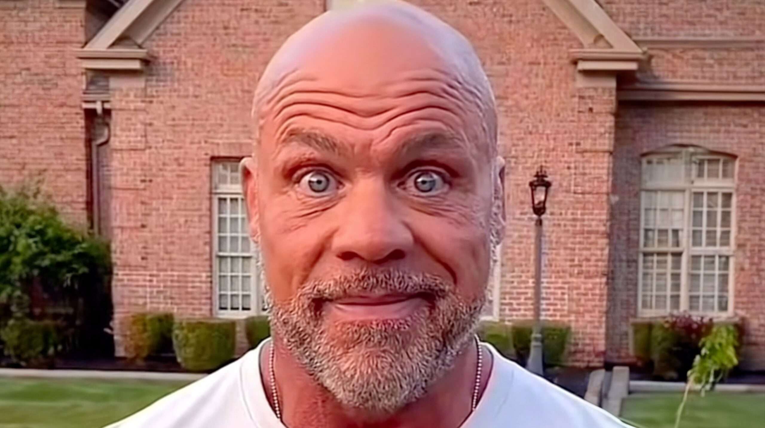 Bald guy staring meme template