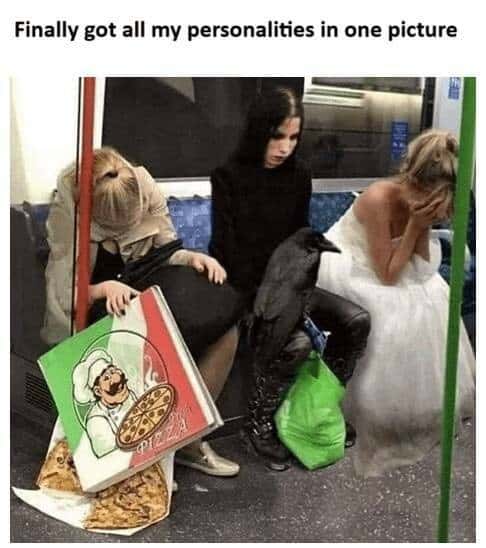 Multiple Personalities Meme: Finally got all my personalities in one picture