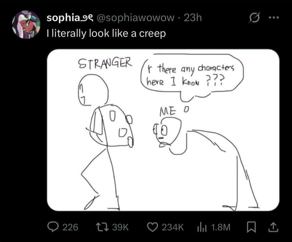 Con Meme: Creepy Stare At Strangers Comic Breakdown