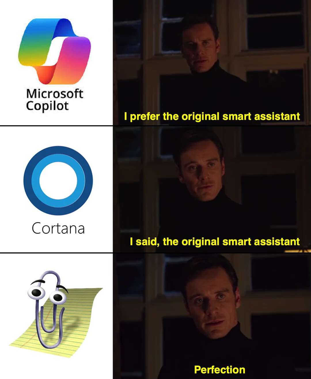 Smart Assistant Meme: When You Prefer Cortana Over Microsoft Copilot