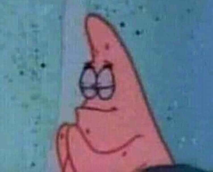Patrick praying meme template