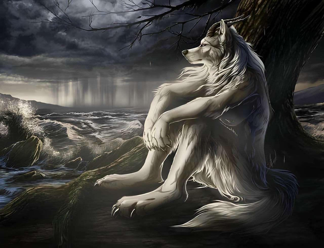 12 Sitting Wolf Memes For When You’re Romanticizing Your Melancholic Solitude