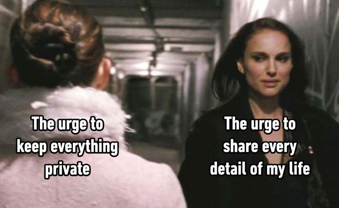 Black Swan Meme: Private Life Vs Over Sharing Urge