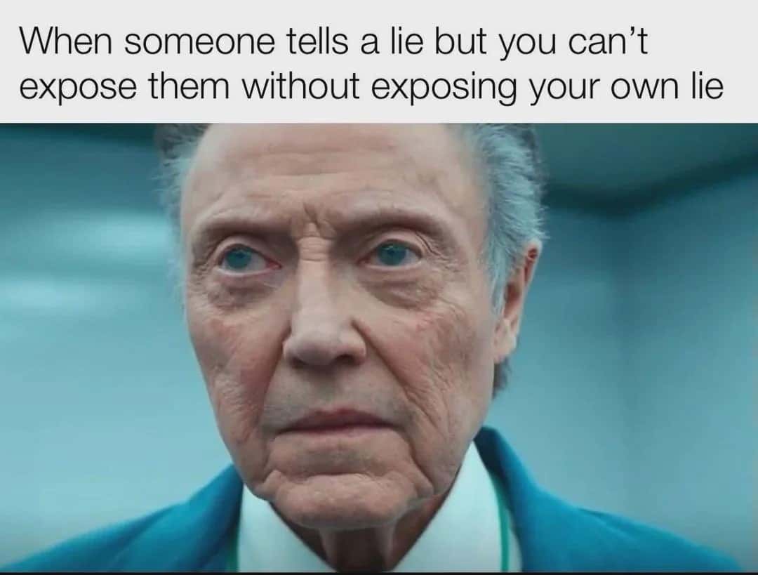 Christopher Walken Lie Reaction Viral Meme