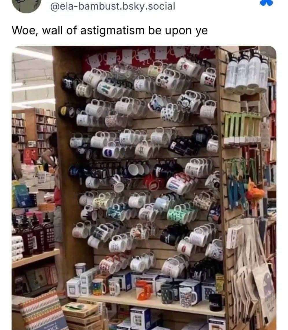 Astigmatism Meme: The Mug Wall That Blurs Your Vision