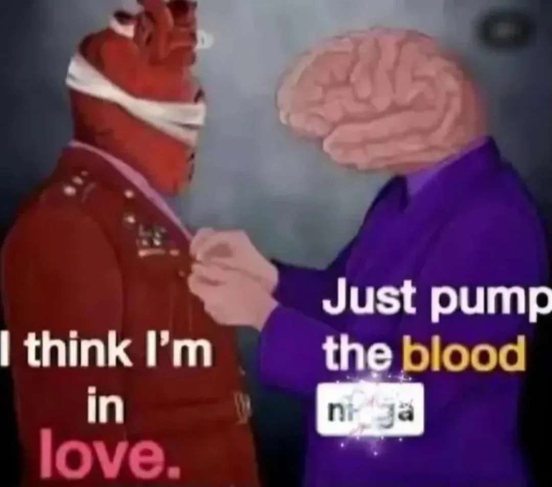 Relatable Love vs Brain Logic Meme