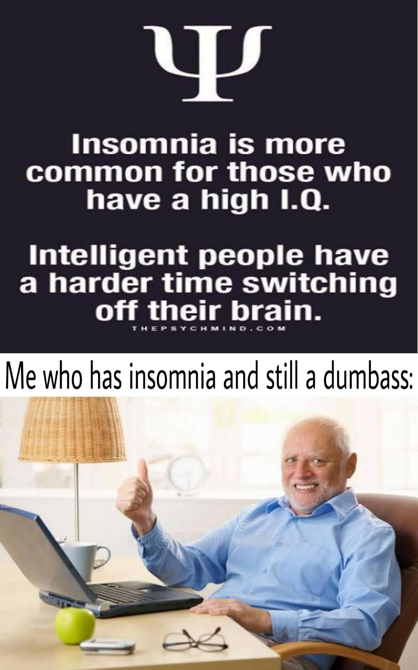Insomnia Meme High Iq Vs Dumb Person Funny Relatable Joke