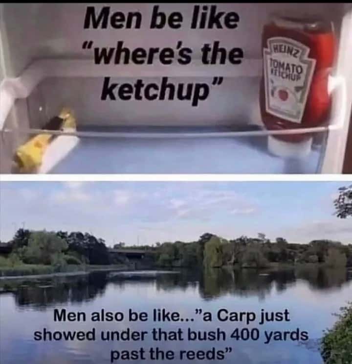 Men Be Like Ketchup vs Fishing Meme