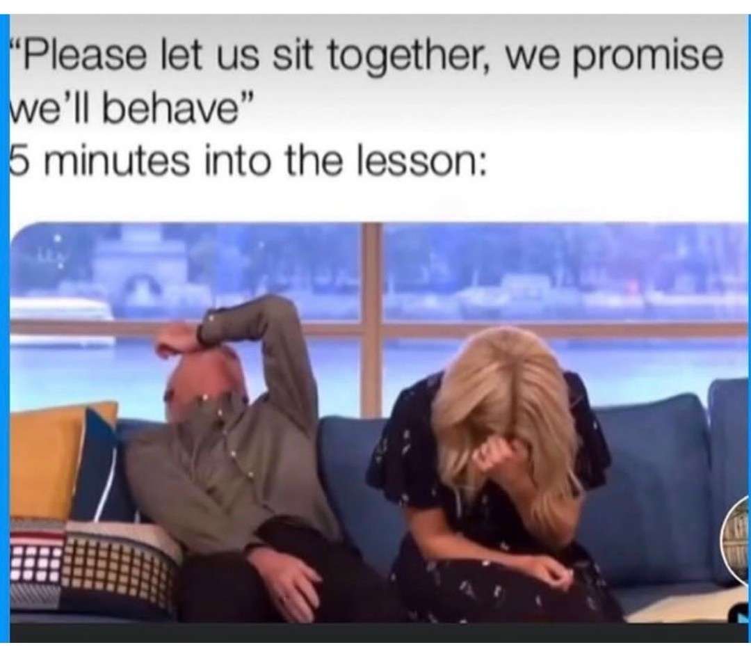 Teacher Exhausted From Unruly Students Lesson Meme