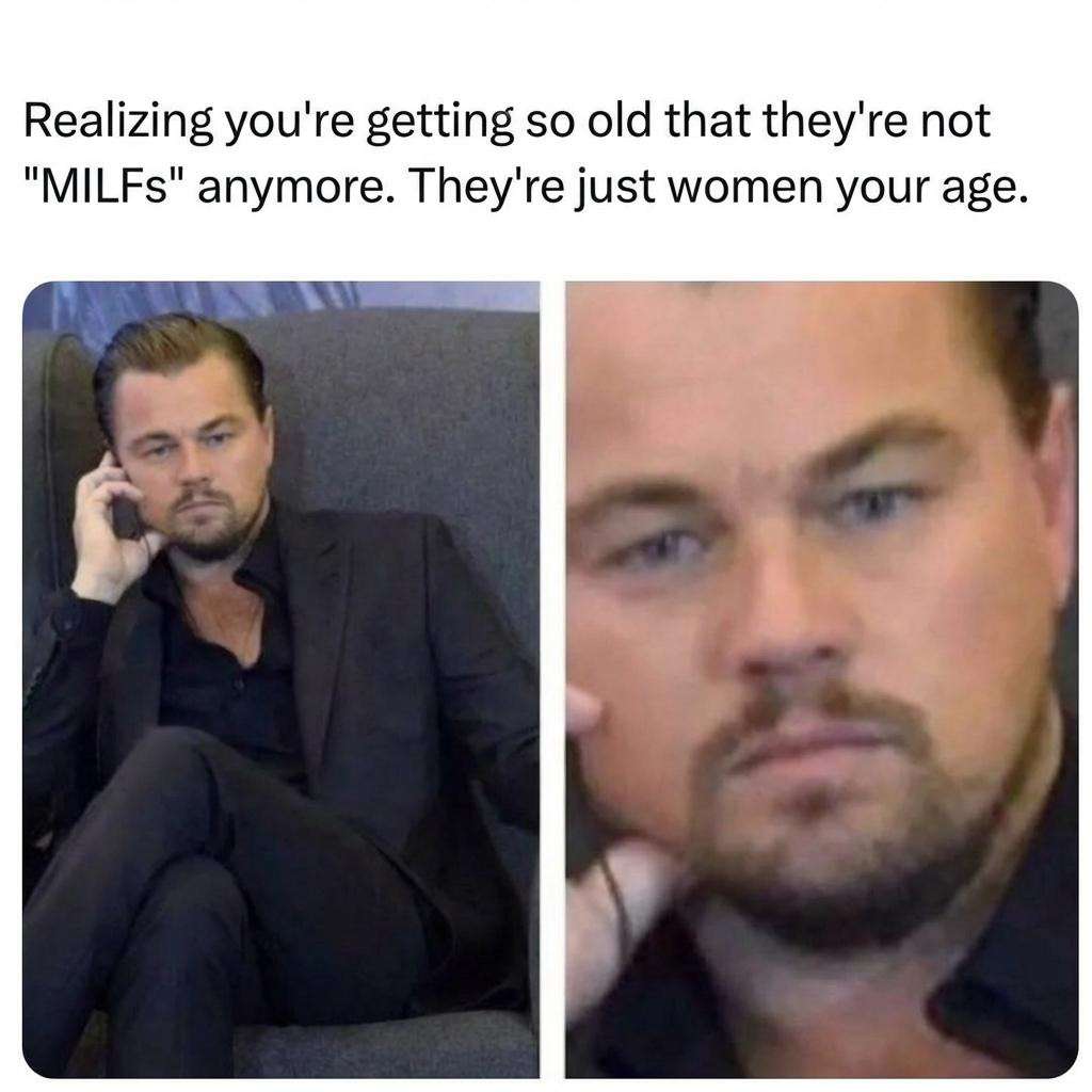Leonardo Dicaprio Meme About Aging And Milf Term Realization