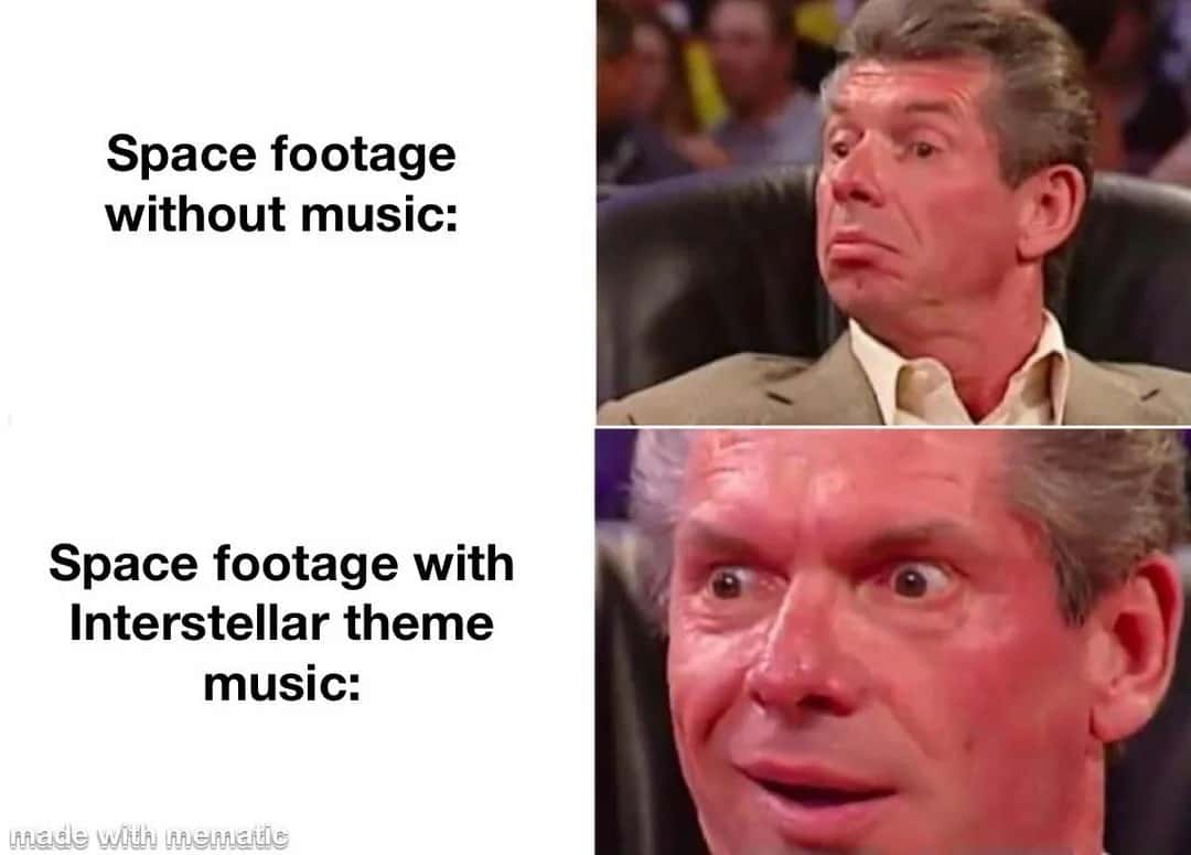 Movie Meme: Space Footage With Interstellar Theme Music